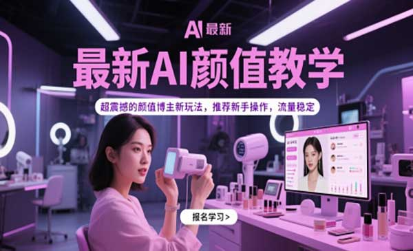 AI颜值颜值博主新玩法网赚项目-副业赚钱-互联网创业-资源整合-影视资源无忧云创