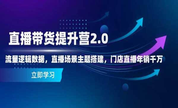 直播带货提升营2.0网赚项目-副业赚钱-互联网创业-资源整合-影视资源无忧云创