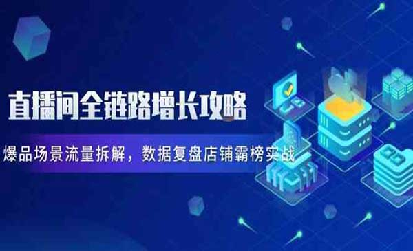 直播间全链路增长攻略网赚项目-副业赚钱-互联网创业-资源整合-影视资源无忧云创