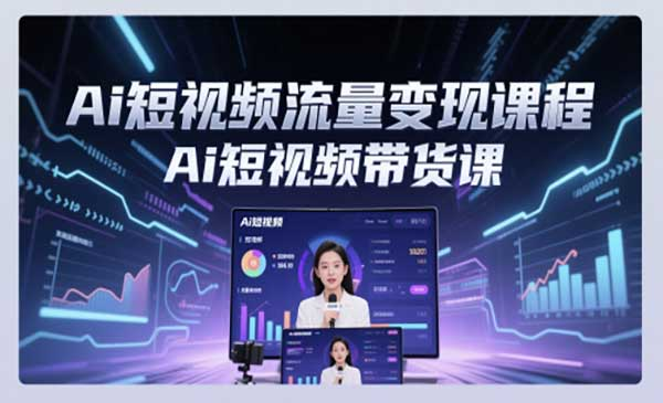 Ai短视频流量变现课网赚项目-副业赚钱-互联网创业-资源整合-影视资源无忧云创