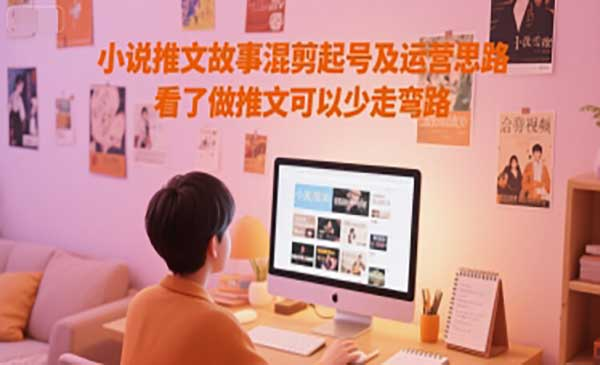 小说推文故事混剪起号及运营思路，看了做推文可以少走弯路网赚项目-副业赚钱-互联网创业-资源整合-影视资源无忧云创