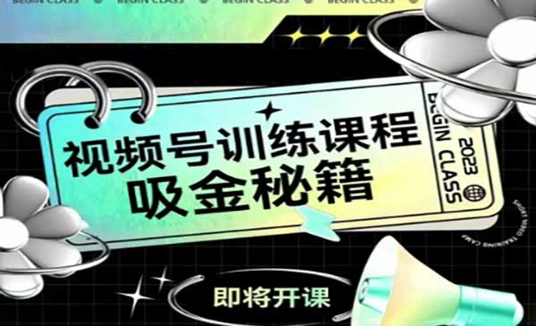 如何做好视频号，视频号训练课程，吸金秘籍网赚项目-副业赚钱-互联网创业-资源整合-影视资源无忧云创