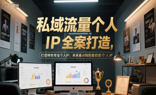 私域流量个人IP全案打造，打造特色专业个人IP，未来最值钱的是你的个人IP网赚项目-副业赚钱-互联网创业-资源整合-影视资源无忧云创