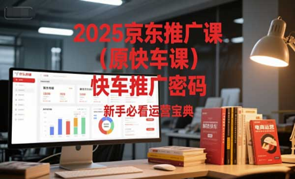 2025京东推广课（原快车课）解锁京东快车推广密码，新手必看运营宝典网赚项目-副业赚钱-互联网创业-资源整合-影视资源无忧云创