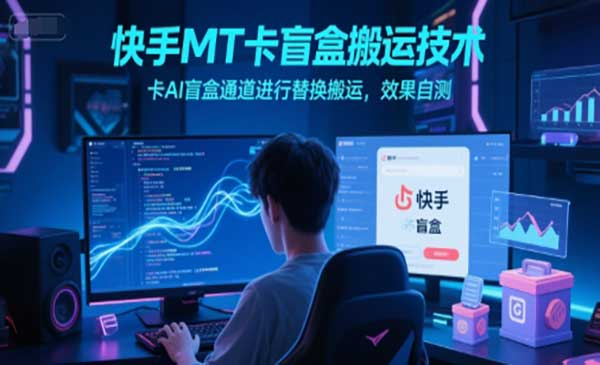 快手MT卡盲盒搬运技术，卡AI盲盒通道进行替换搬运，效果自测网赚项目-副业赚钱-互联网创业-资源整合-影视资源无忧云创