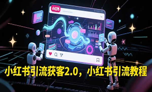 小红书引流获客2.0，小红书引流教程网赚项目-副业赚钱-互联网创业-资源整合-影视资源无忧云创
