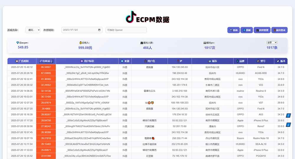 抖音小游戏，日赚2000＋2025最火赛道网赚项目-副业赚钱-互联网创业-资源整合-影视资源无忧云创