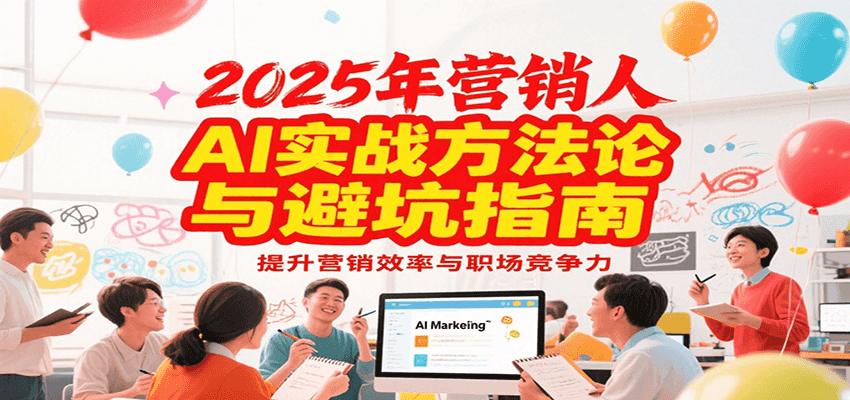 2025年营销实战方法论与避坑指南，利用AI提升营销效率与职场竞争力网赚项目-副业赚钱-互联网创业-资源整合-影视资源无忧云创